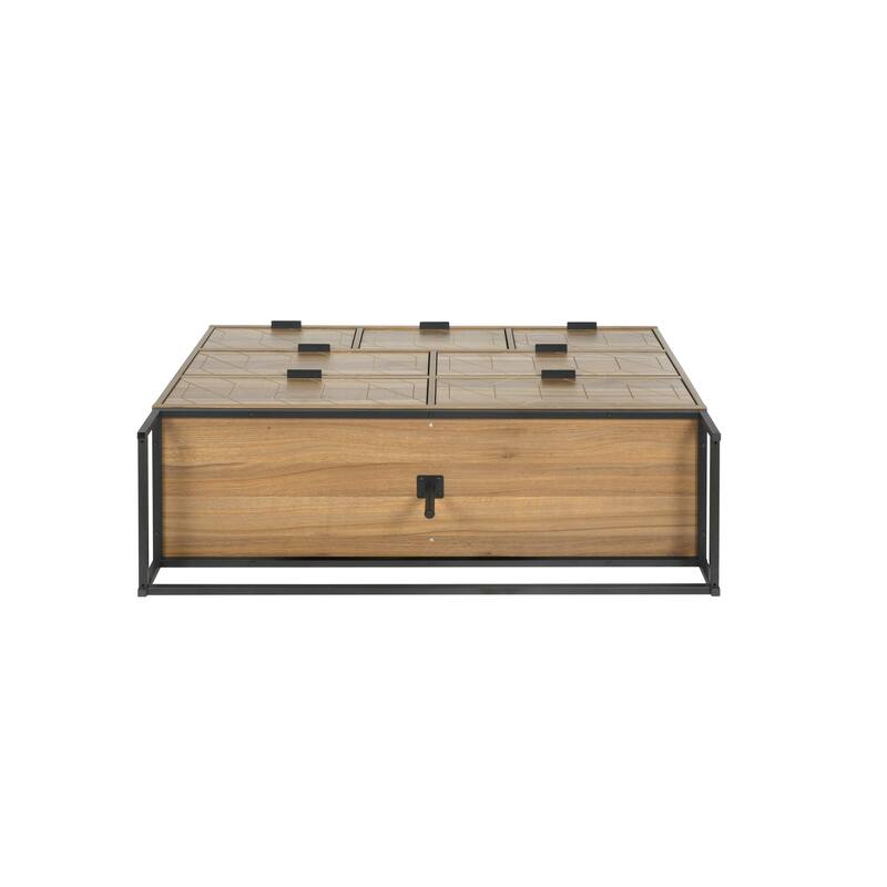Modern 7 Drawer Dresser Wood Cabinet (Walnut)