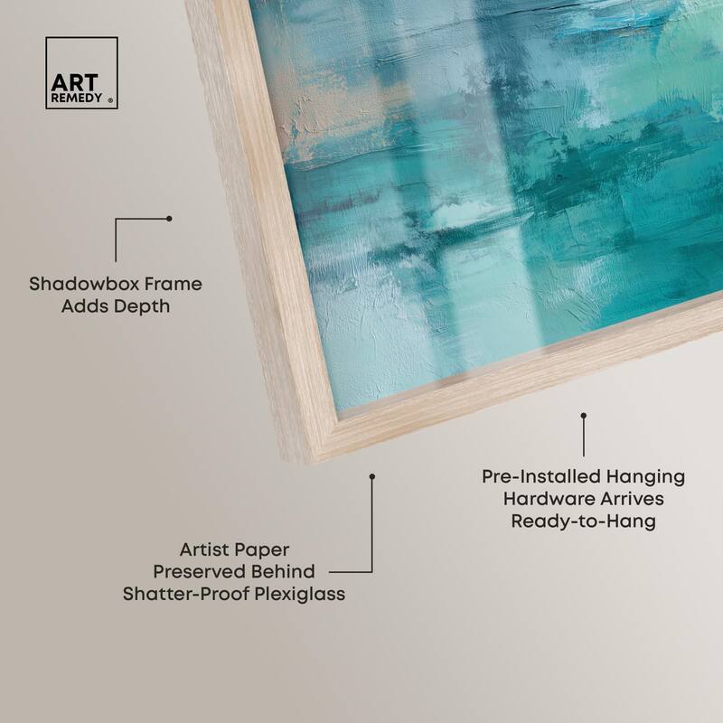 Green Blue II Shadowbox by Art Remedy