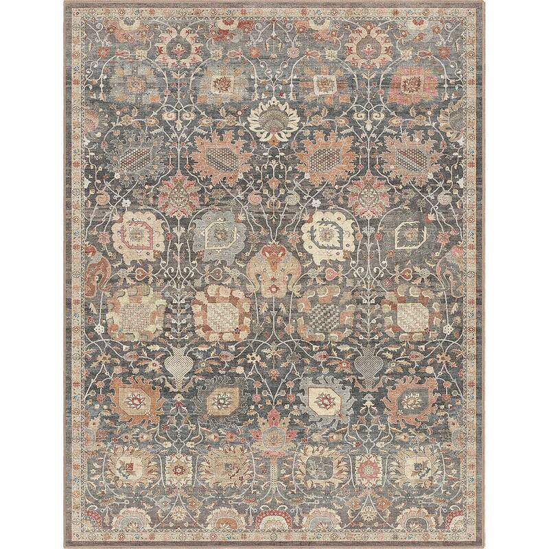 Well Woven Apollo Serapi Vienna Medallon Vintage Flat-Weave Area Rug
