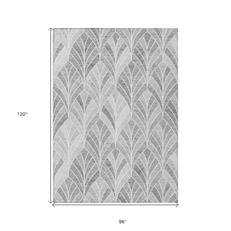 HomeRoots Geometric Transitional Rectangle Outdoor Rug
