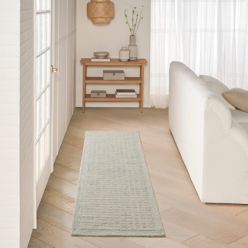 DKNY Pure Grids Indoor only Geometric Area Rug