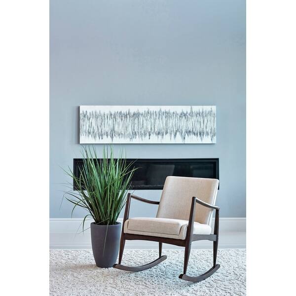 Carson Carrington Oeckeroe Beige And Walnut Upholstered Rocking Chair On Sale Overstock 31683884 < image 1 of 4 >.