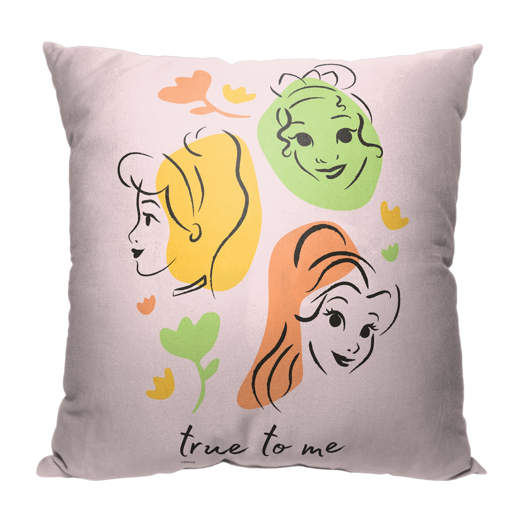 Disney Princess True Princess 18 Inch Throw Pillow 18 x 18