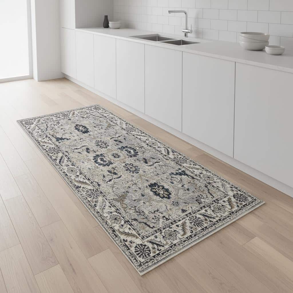 HomeRoots Medallion Modern Runner Area Rug