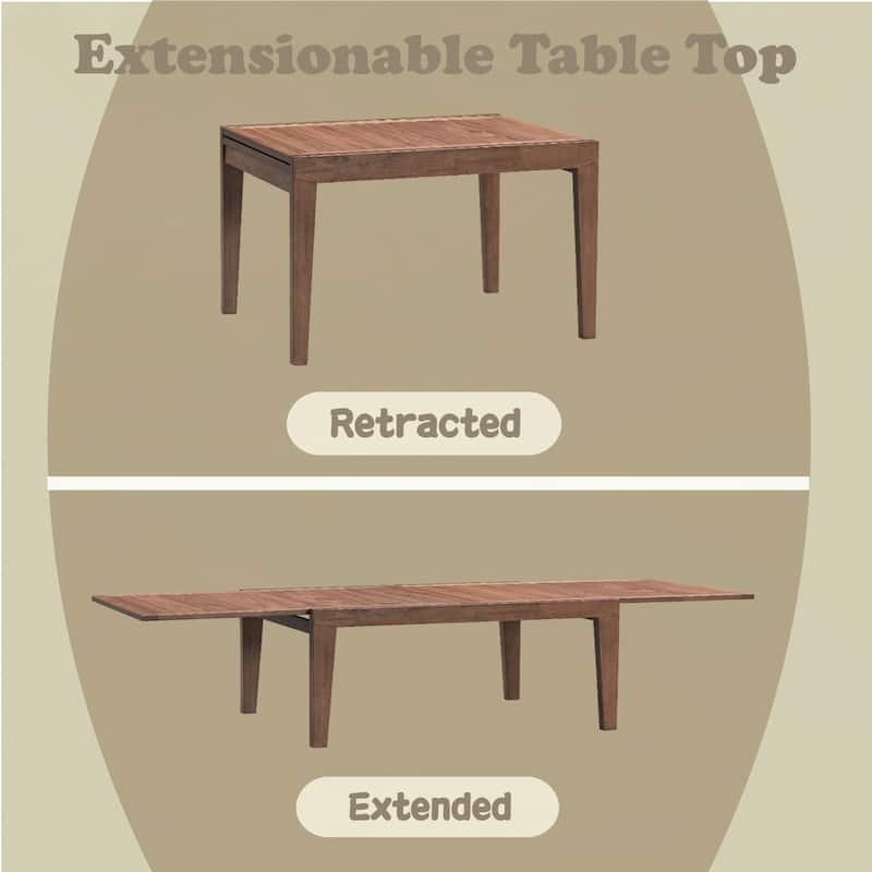 Walnut Finish Dining Table