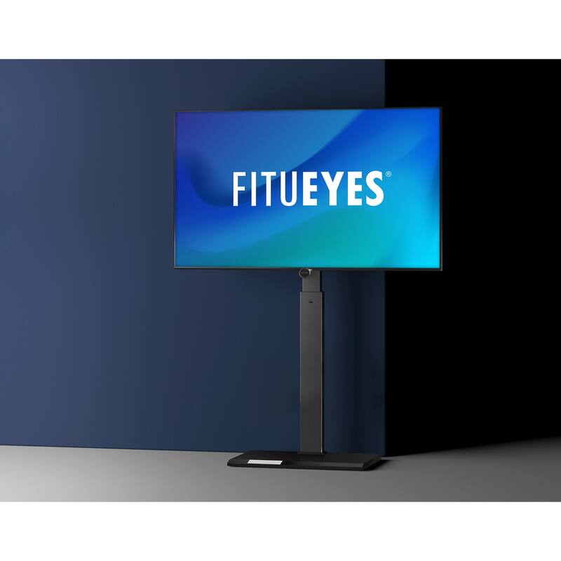 FITUEYES Iron Base Swivel Floor TV Stand Mount for TVs Up to 55 - 26 -55 INCHES