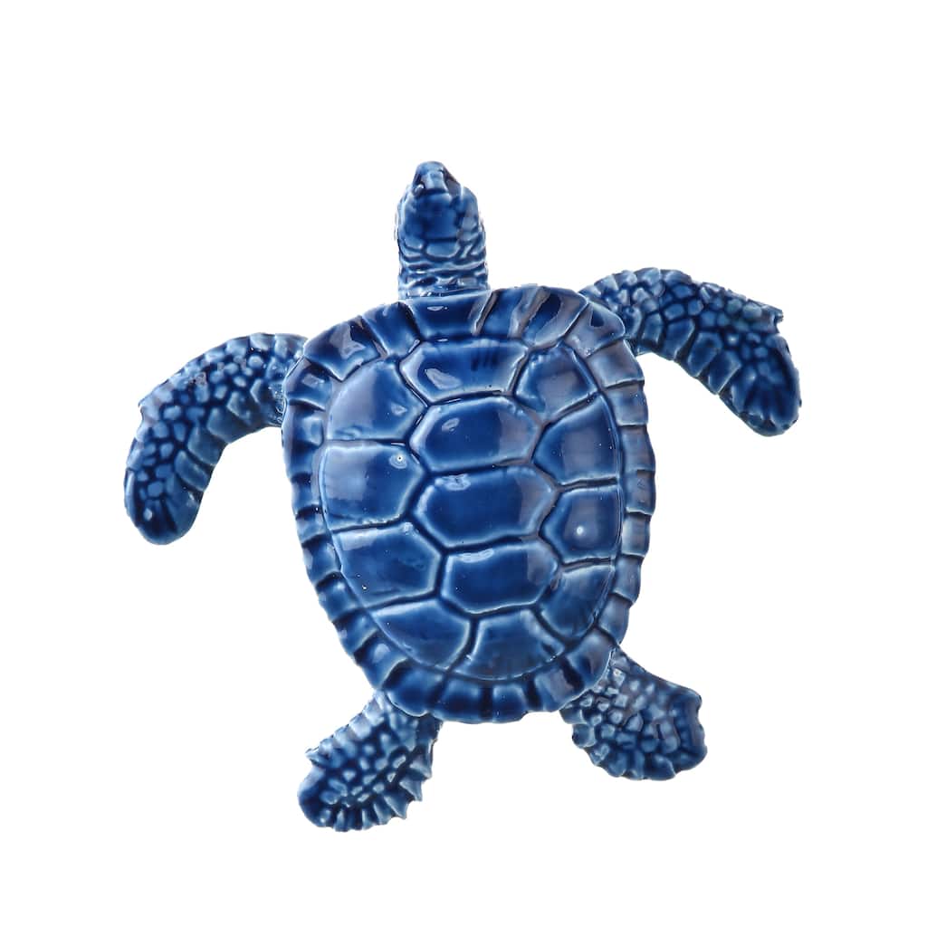 Resin 'Ceramic' Baby Sea turtle 4" Set of 3
