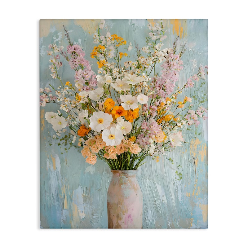 Stupell Orange & White Flower Arrangement Canvas Wall Art Design By Franklyn Gregory - 30 x 40