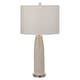 preview thumbnail 2 of 5, Uttermost Delgado Light Grey Table Lamp