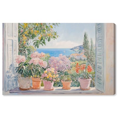 Mediterranean Blooms Canvas by Art Remedy, Gallery Wrapped