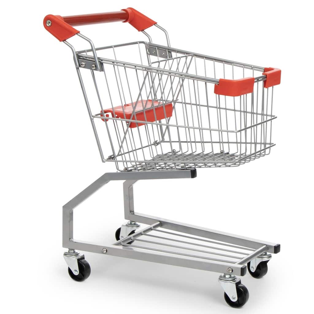Milliard Toy Shopping Cart for Kids, Toddler Shopping Cart Toy - 23" x 12" x 17"