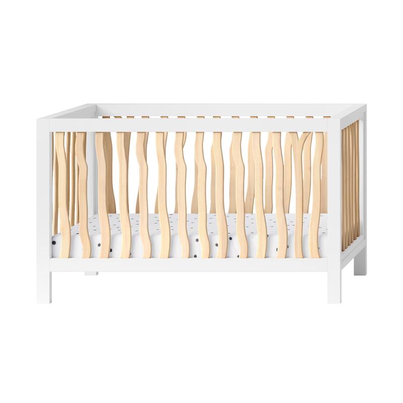 Milk Street Branch Convertible Crib - Natural/ White