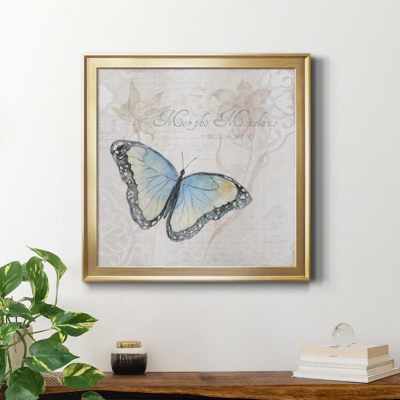 Postcard Butterfly III-Premium Framed Canvas - Ready to Hang