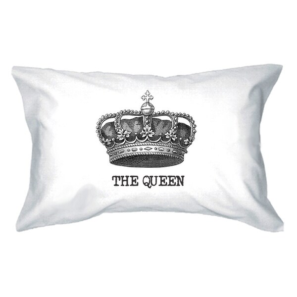 King And Queen Crown Grey Cushion Covers 16 X 16 Couples Cushions