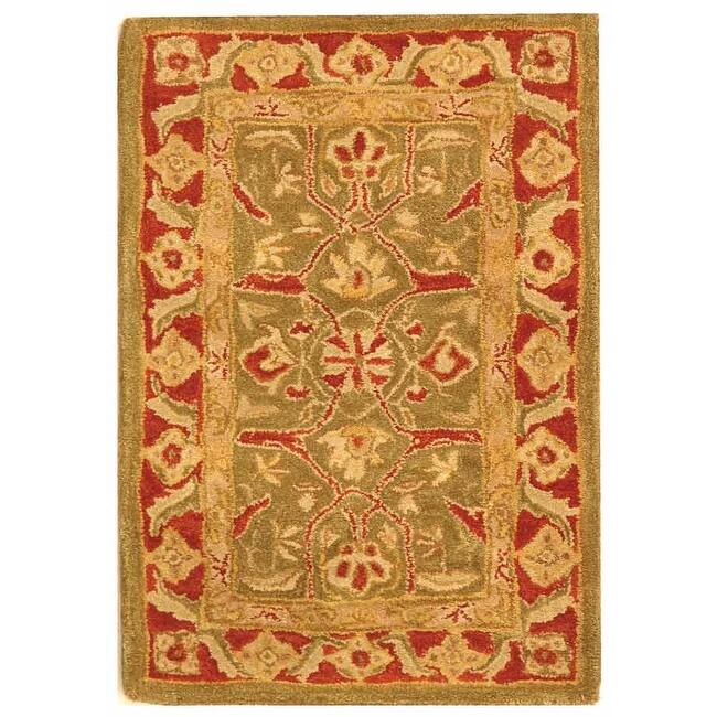 SAFAVIEH Handmade Anatolia Docia Traditional Oriental Hand-spun Wool Rug