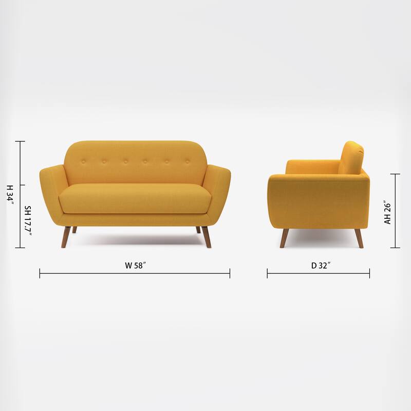 Artdeco Home - Carson Carrington Maglo Upholstered Loveseat
