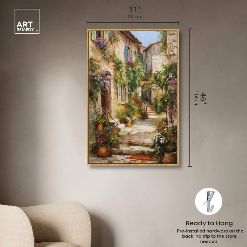 Mediterranean Charm II Canvas by Art Remedy