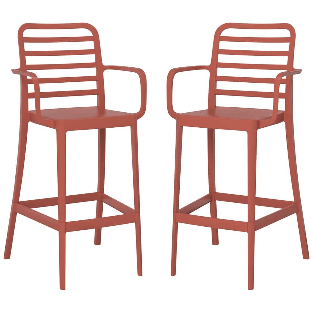 Frond and Form 29.5 Inch Outdoor Bar Stool (Set of 2)
