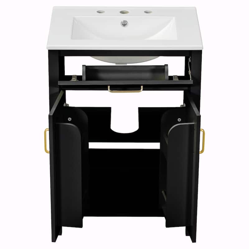 24" Bathroom Vanity Combo with Ceramic Sink