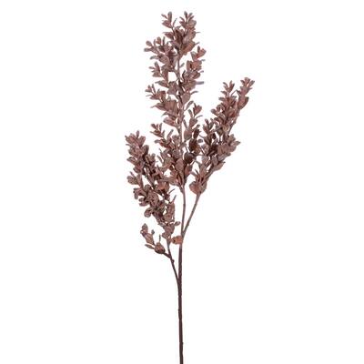 Vickerman 26" Light Brown Artificial Dry Boxwood Spray, 2 per bag.
