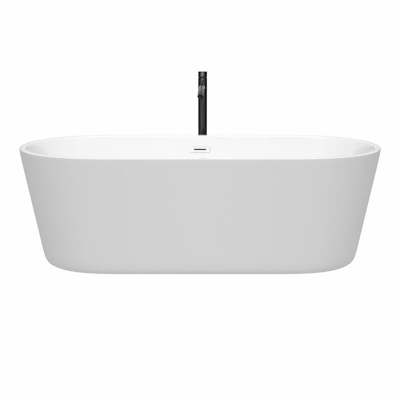 Wyndham Collection Carissa 71" Freestanding Acrylic Soaking Tub with