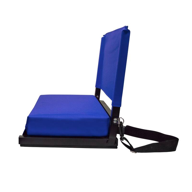 Outdoor Leisure Products 21" folding stadium chair in blue