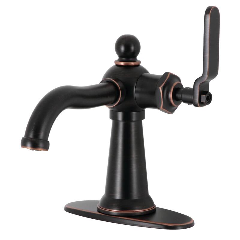 Kingston Brass KSD354KLNB Knight 1.2 GPM Deck Mounted Single Hole - Brushed Brass - Brushed Brass
