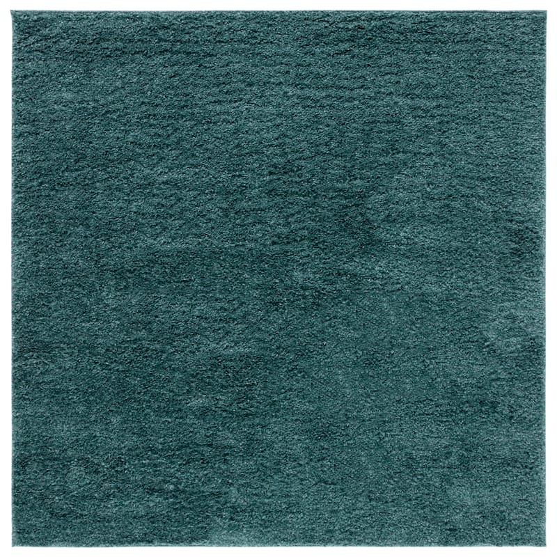 SAFAVIEH August Shag Solid 1.2-inch Thick Area Rug - 6'7" Square - Green - Square