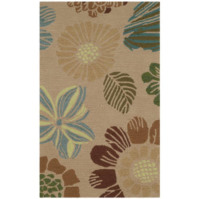 SAFAVIEH Handmade Four Seasons Anoeska Floral Rug - 2'3" x 3'9" - Creme