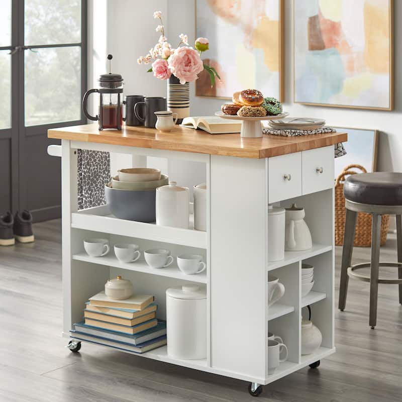 angelo:HOME Boston Rolling Kitchen Island/Cart