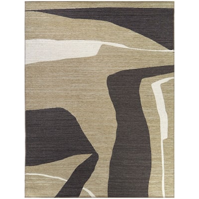 Lange Abstract Modern Indoor/Outdoor Area Rug