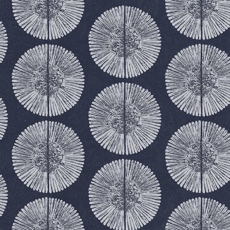 Galerie Wallcoverings Bazaar Geometric Soleil Design Non-woven Matte Wallpaper Roll - 33 feet x 21 inches - Blue