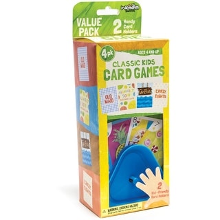 4-pack of Kids Card Games and 2 Card Holders - Retail Version - Multi - 14x5x5 in.