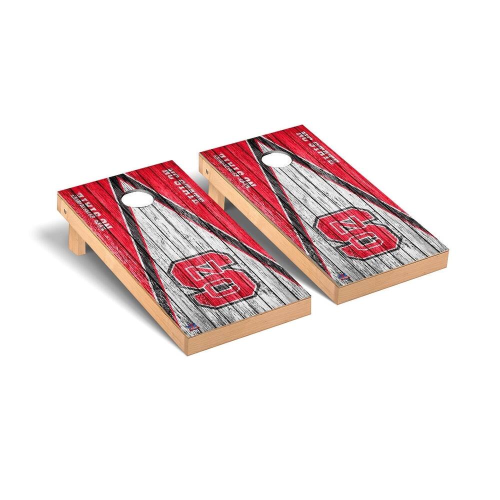 North Carolina State Wolfpack 2x4 Pro Cornhole Boards - V7