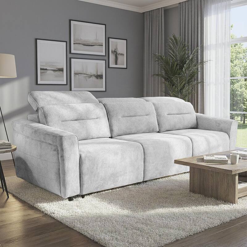 Douglas Power Slider Sofa with Adjustable Headrests and Built-In USB Charging Ports