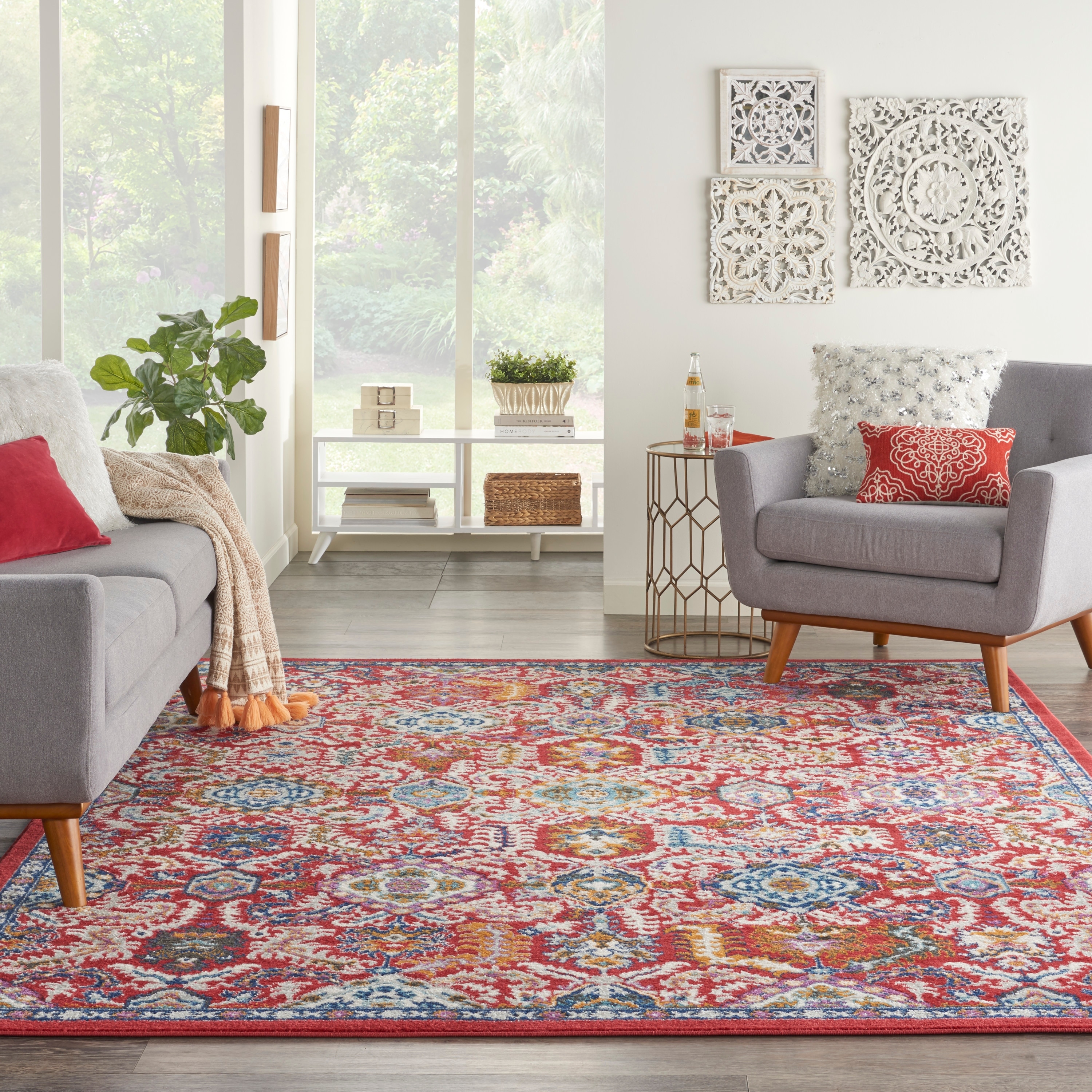 Nourison Passion Modern Persian Medallion Area Rug