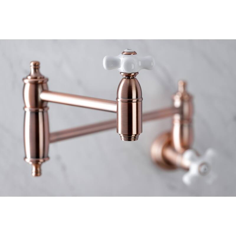 Kingston Brass Restoration Wall Mounted Pot Filler Faucet