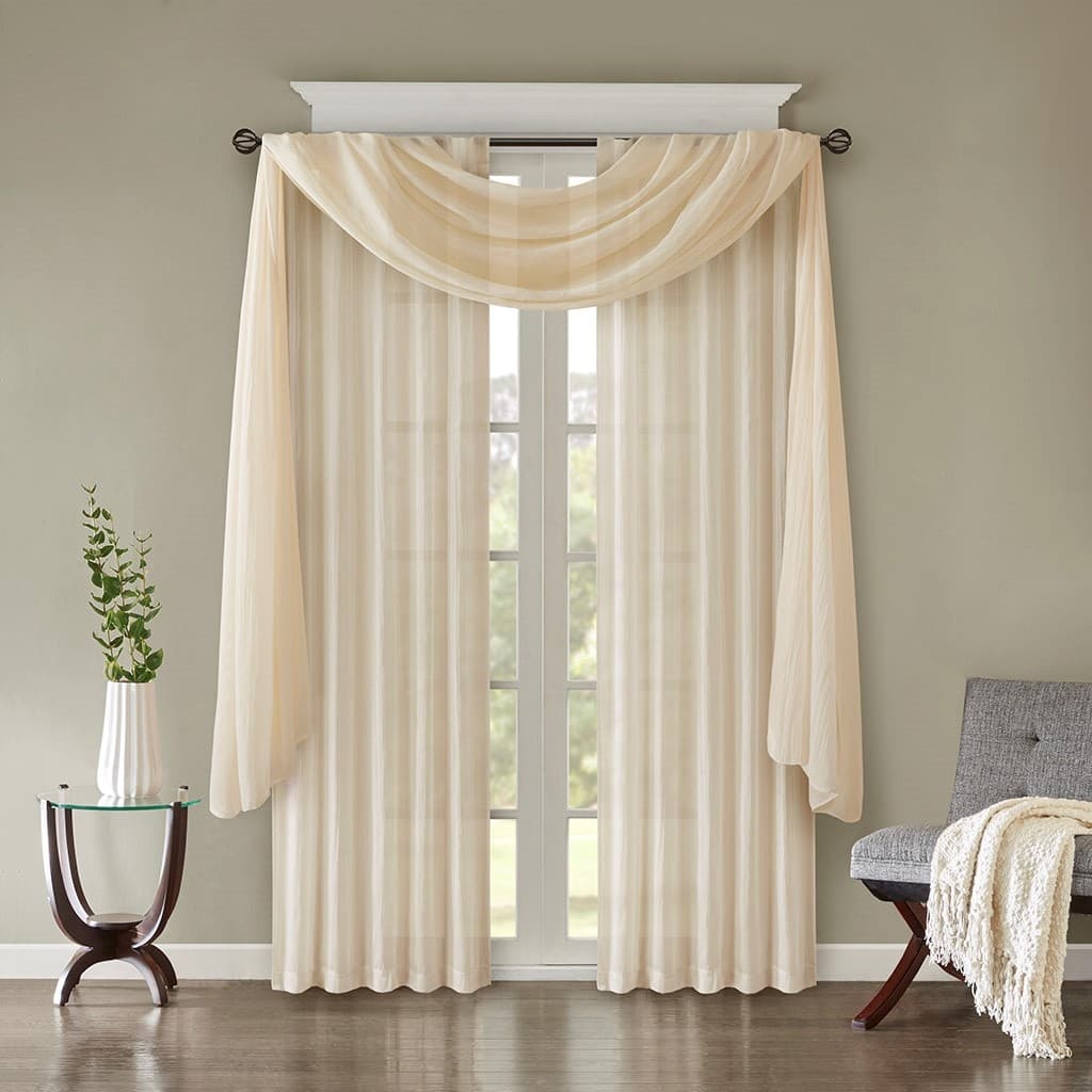 Solid Crushed Curtain Panel
