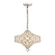 preview thumbnail 16 of 24, Rilo 4-light Antique Finish Carousel with Crystals Chandelier Ceiling Light Antique-Silver
