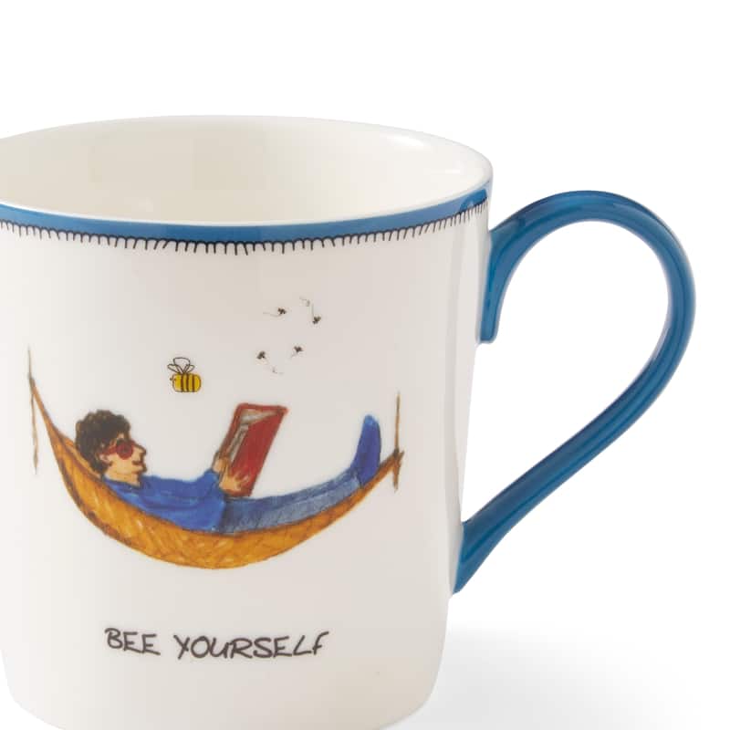 Kit Kemp for Spode Doodles Bee Yourself Mug