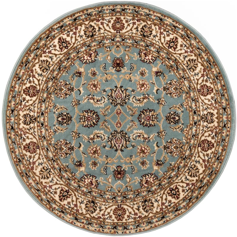 Well Woven Oriental Traditional Round Area Rug