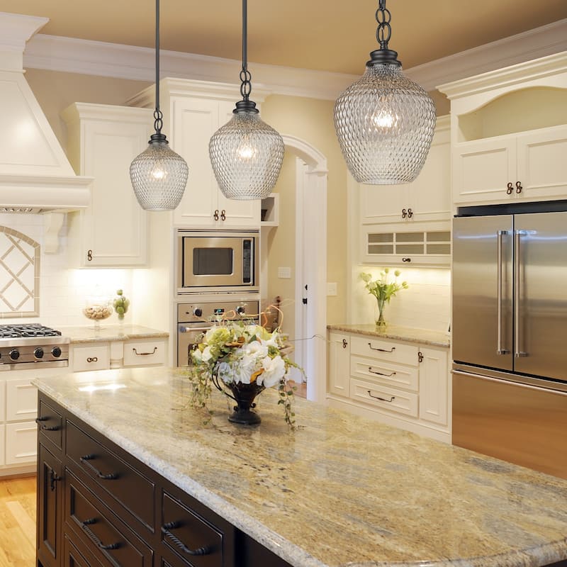 Golden Lighting Adeline 1-light Pendant in Matte Black