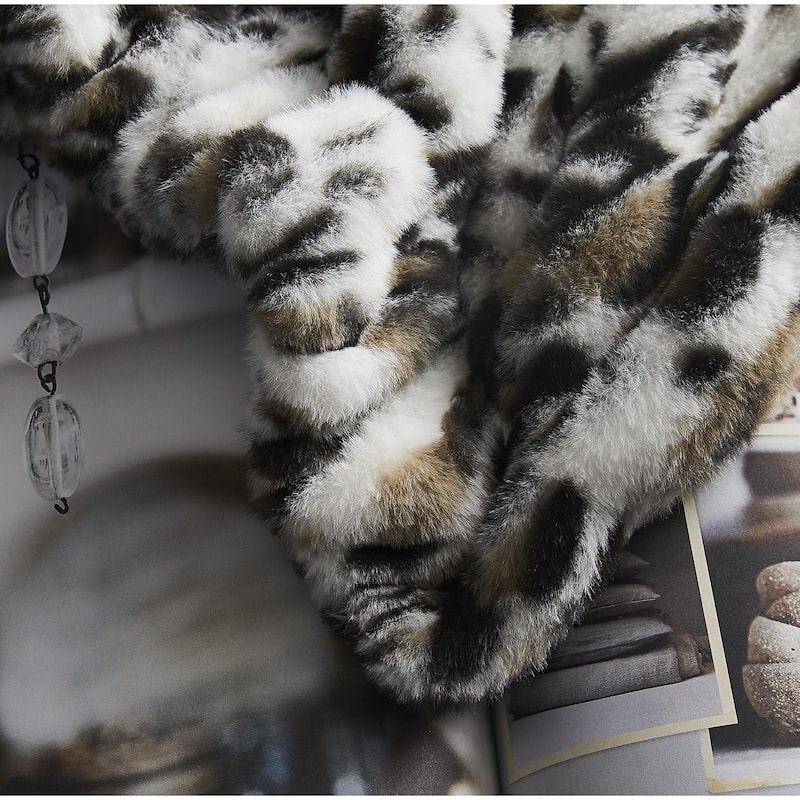 Nanshing Yoona Faux Fur Reversible Throw Blanket