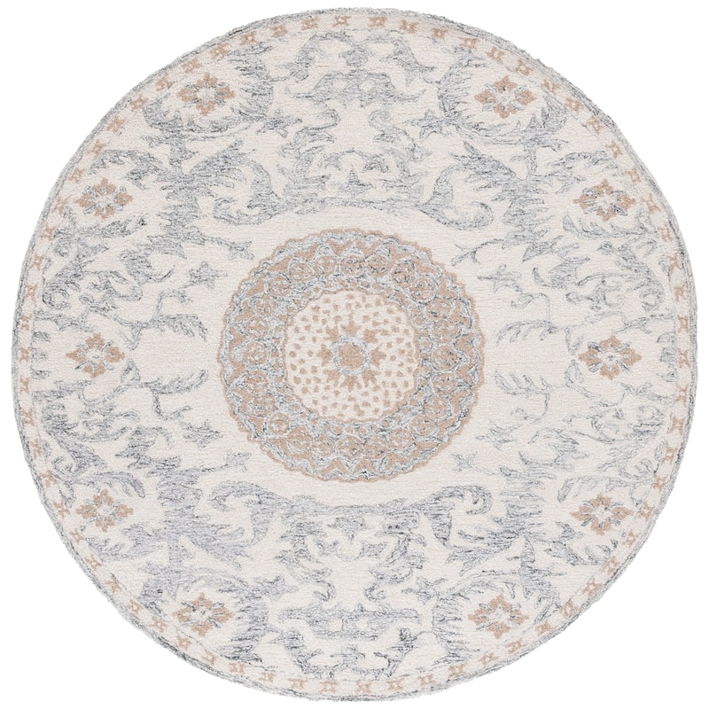 SAFAVIEH Handmade Marquee Wolfhilde Medallion Wool Rug