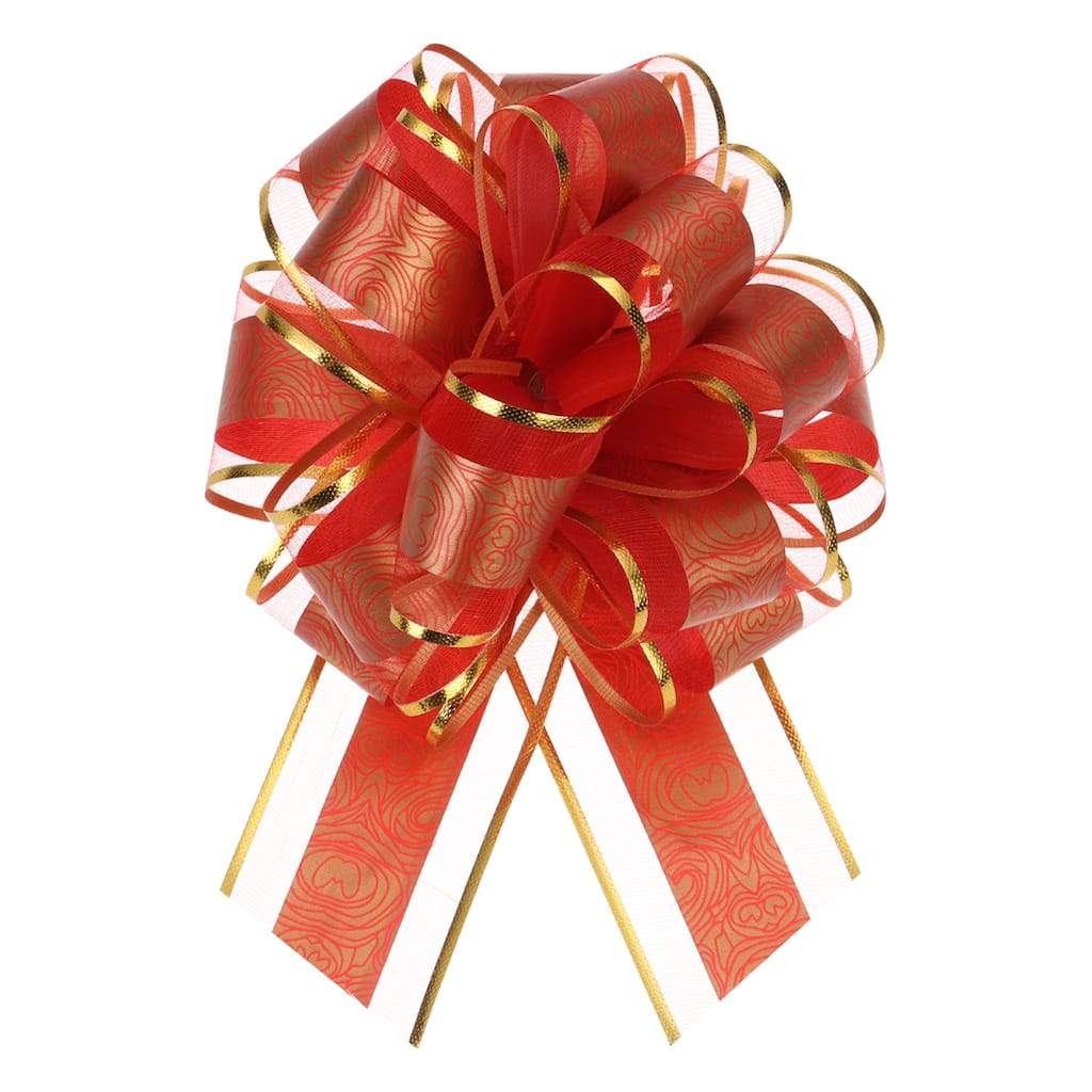 20pcs Large Pull Bow Gift Wrapping Bows Ribbon Organza for Wedding