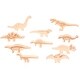 preview thumbnail 3 of 6, TickiT Dinosaur Wooden Blocks - Natural
