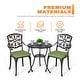 preview thumbnail 17 of 20, Nuu Garden Outdoor 3-Piece Cast Aluminum Patio Set with Cushions and Umbrella Hole