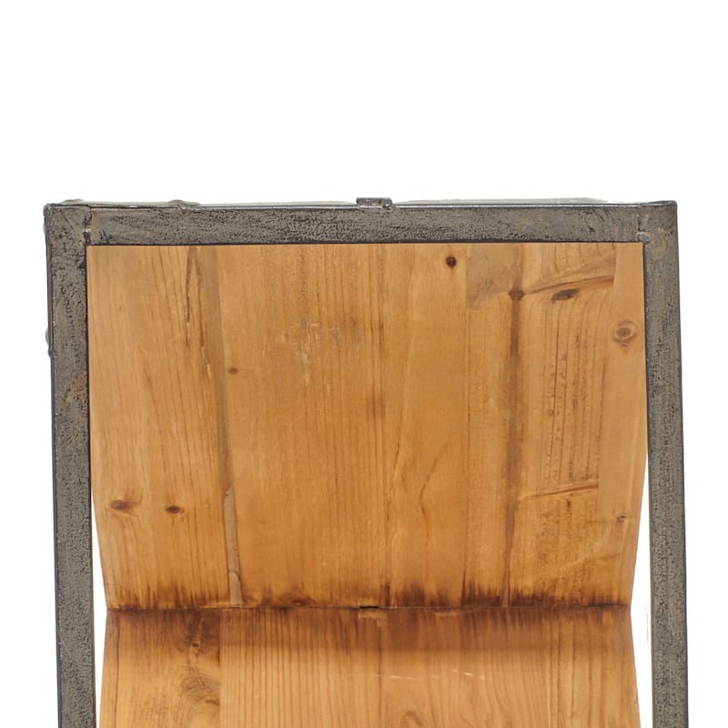 Wood 9 Bottle Wine Rack - Black - Roche River Decor - 11"W x 15"L x 16"H