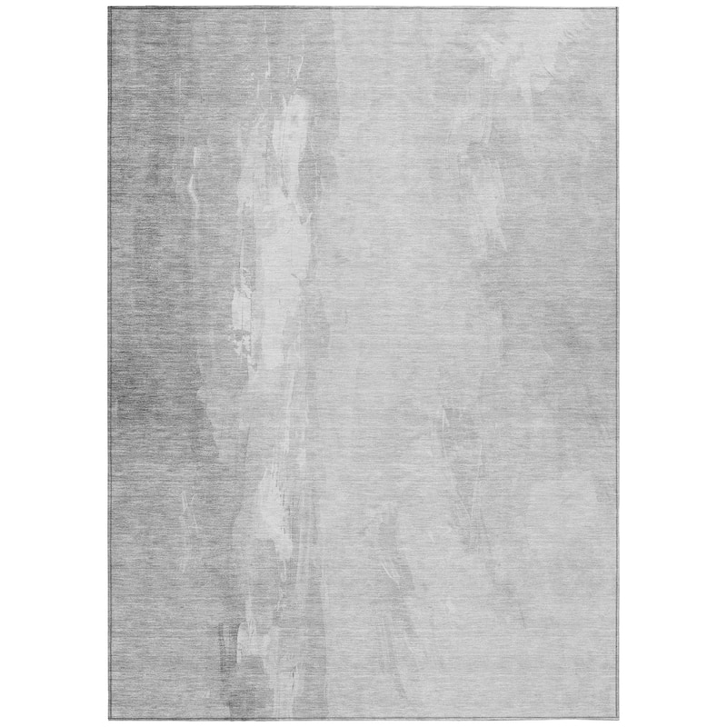 HomeRoots Abstract Transitional Rectangle Outdoor Rug