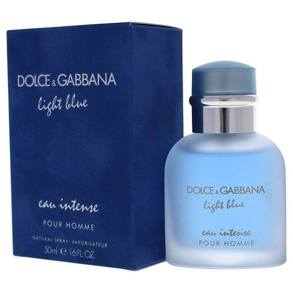 Shop Dolce Gabbana Light Blue Eau Intense Men S 1 6 Ounce Eau De Parfum Spray Overstock 31686279